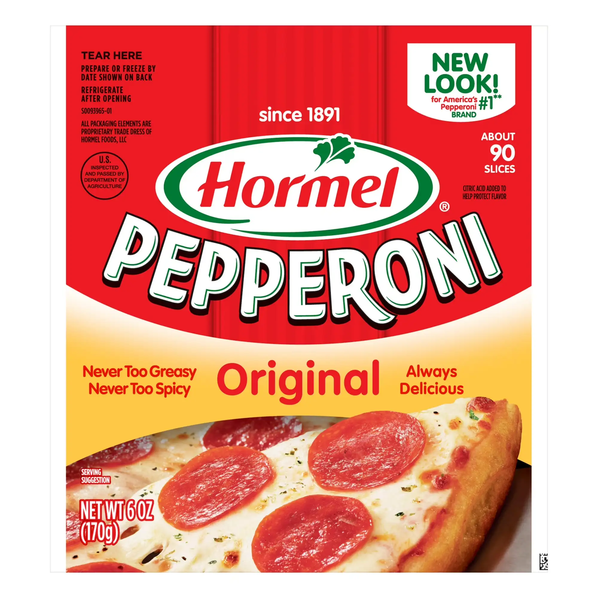 HORMEL Pepperoni Pizza Topping Gluten Free, Original