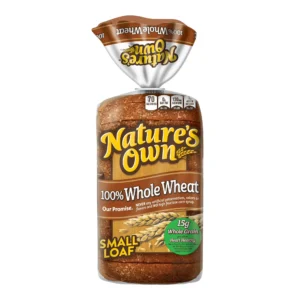 Nature's Own 100{25531b0d382c3c0c696f99ffc678f672f6857c4ba9e323b89a47fe49279ea423} Whole Wheat Half Loaf Sliced Whole Wheat Bread 12 oz Loaf