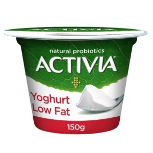 activia plain yoghurt (low fat) 150g