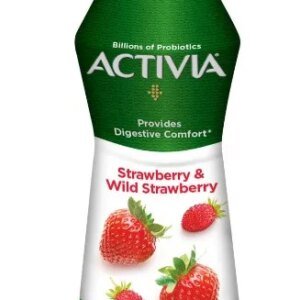 ACTIVIA YOGHURT GO STRAWBERRY & WILD STRAWBERRY 180ML