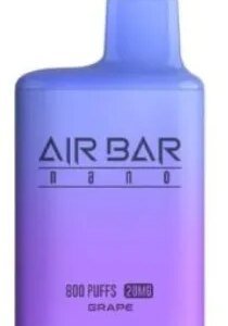 AIR BAR NANO DISPOSABLE - GRAPE 20MG (800 PUFFS)
