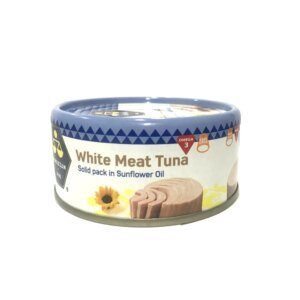 Al Wazzan White Meat Tuna Solid Pack In Sunflower Oil 160g