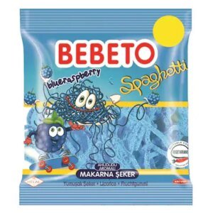 BEBETO JELLY SPAGHETTI BLUE RASPBERRY (80G)