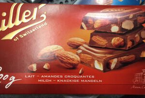 CAILLER Milk chocolate with almonds Tab 200g