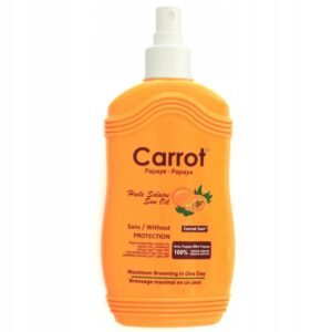 Carrot Sun Tan Accelerator Papaya Spray with Papaya Oil and L-Tyrosine 200ML