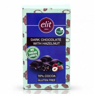 ELIT DARK CHOCOLATE WITH HAZELNUT (60GM)