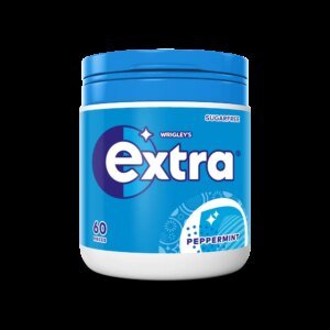 EXTRA PEPPERMINT SUGARFREE CHEWING GUM BOTTLE 60 PIECES