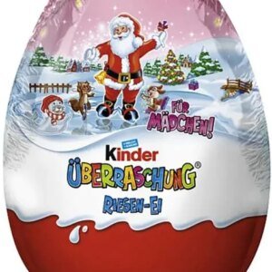 FERRERO KINDER ÜBERRASCHUNG RIESEN-EI IN ROSA (220G)