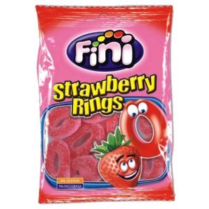 FINI STRAWBERRY RINGS (80G)