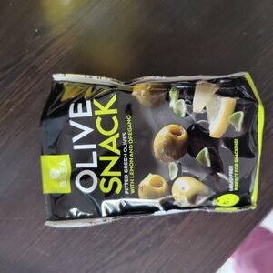 GAEA Pitted Green Olives with Lemon and Oregano Snack 65g