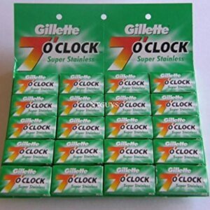 Gillette 7 o'clock Blade Super Stainless 12x20PKX5