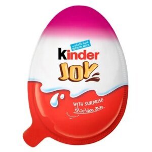 KINDER JOY GIRL COCOA & MILK CREAM EGG WITH TOY, (20G)