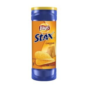 LAYS STAX CHEDDAR CHIPS (155.9G)
