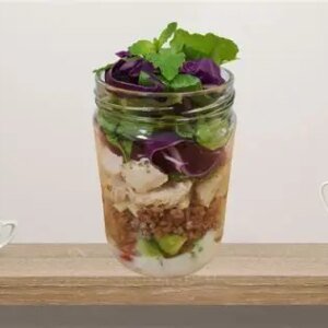 LoFat Burrito Salad Jar 160g