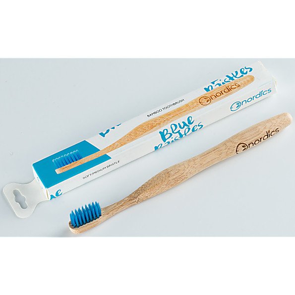 Nordics Bamboo Toothbrush Blue Bristles
