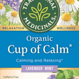 Traditional Medicinals, Organic Cup of Calm, Chamomile Mint, Caffeine Free, 16 Wrapped Tea Bags, 0.85 Oz (24 G)