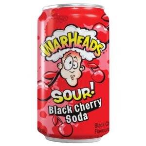 WARHEADS - BLACK CHERRY SOUR SODA (355ML)